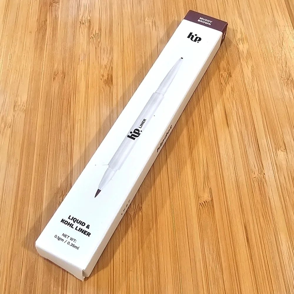 New Hipdot Liquid & Kohl Liner in Muddy Brown, Full-size 0.35ml